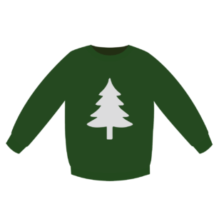 Nice Christmas Sweater - en snygg fuljultröja grön